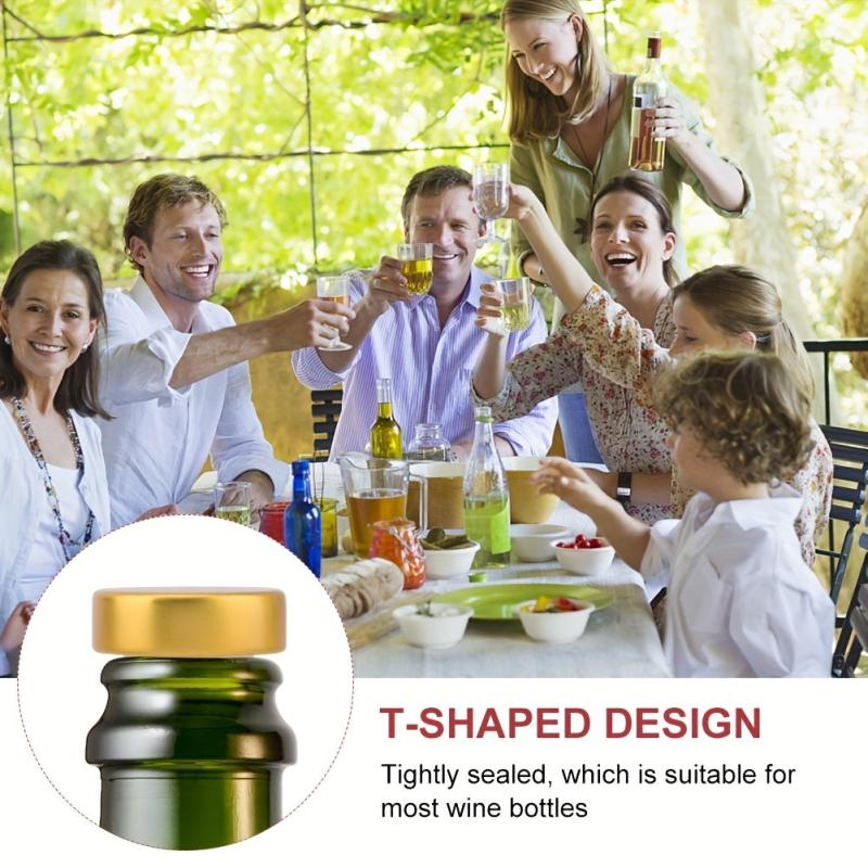 25pcs Reusable Wine Bottle Stopper Cork Craft Beverage Preservation Plug