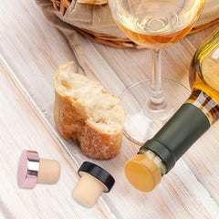 25pcs Reusable Wine Bottle Stopper Cork Craft Beverage Preservation Plug