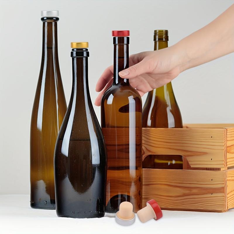 25pcs Reusable Wine Bottle Stopper Cork Craft Beverage Preservation Plug