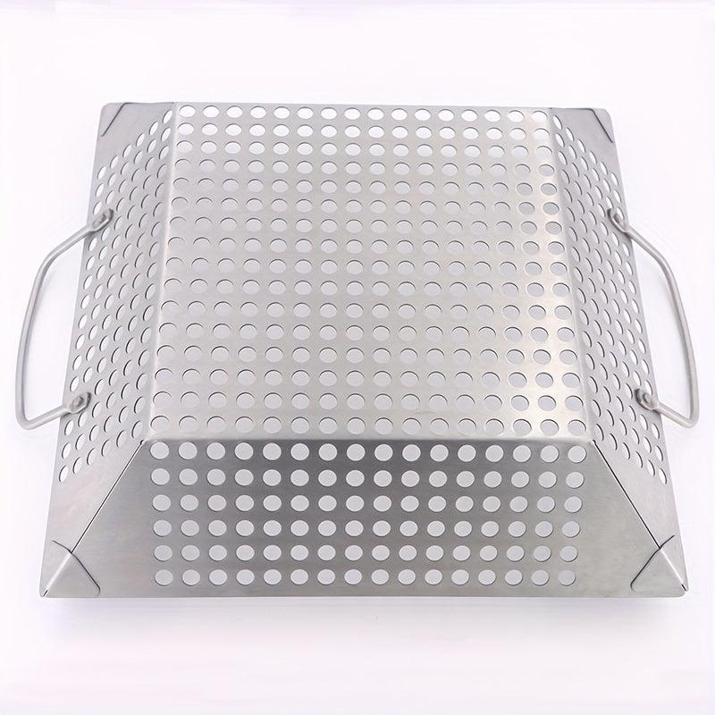 Stainless Steel BBQ Basket With Handles 35x56x30 - Non-stick BBQ Tray
