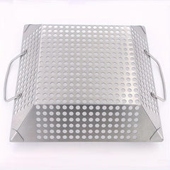 Stainless Steel BBQ Basket With Handles 35x56x30 - Non-stick BBQ Tray