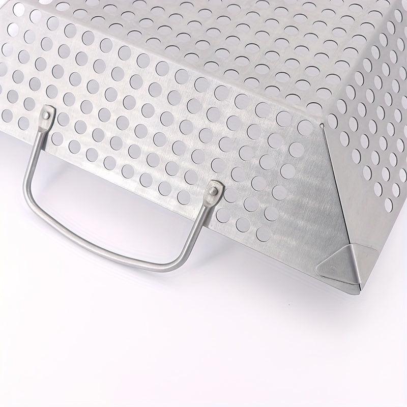 Stainless Steel BBQ Basket With Handles 35x56x30 - Non-stick BBQ Tray