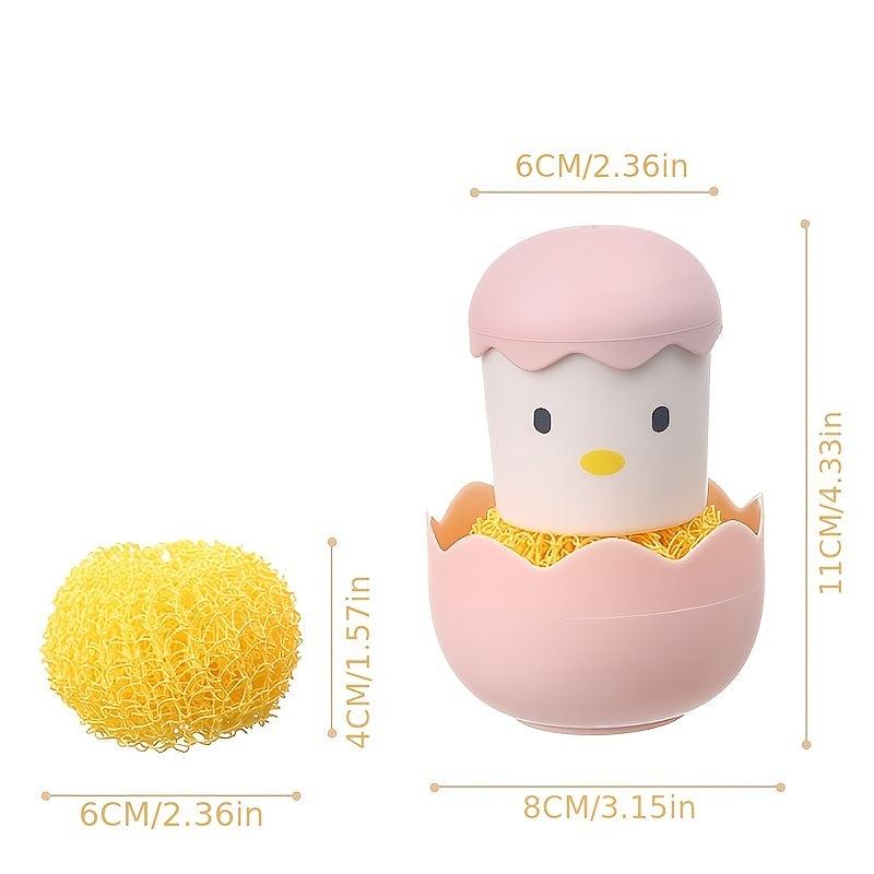 Nano Cleaning Brush Kitchen Chicken Pot Brush Detachable Eggshell
