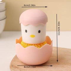 Nano Cleaning Brush Kitchen Chicken Pot Brush Detachable Eggshell