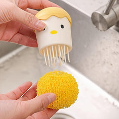 Nano Cleaning Brush Kitchen Chicken Pot Brush Detachable Eggshell