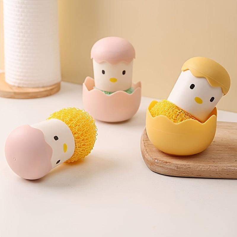 Nano Cleaning Brush Kitchen Chicken Pot Brush Detachable Eggshell