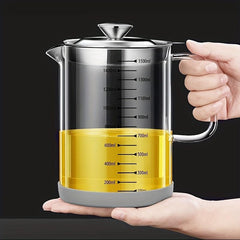 1500ml Glass Kitchen Pot Olive Bottle Soy Sauce Vinegar Container
