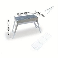 Portable Charcoal BBQ Grill Foldable Outdoor Barbecue Grill