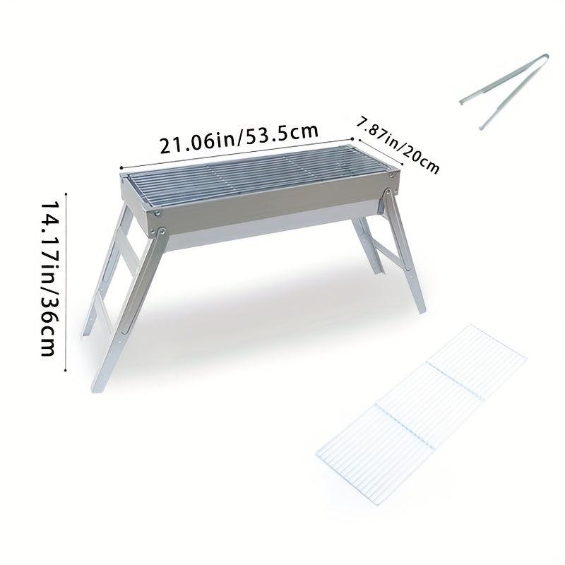 Portable Charcoal BBQ Grill Foldable Outdoor Barbecue Grill