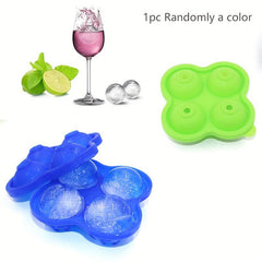 Skull Ice Cube Tray 3D Silicone Mold for Halloween Whiskey Cocktail