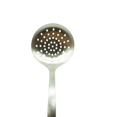 Stainless Steel Colander Spoon w/ Wooden Handle, Kitchen Strainer Ladle