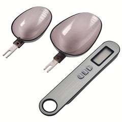 1pc Digital Spoon Scale With 2 Scoops Electronic Measuring Spoon