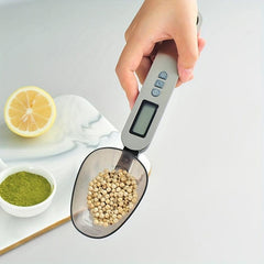 1pc Digital Spoon Scale With 2 Scoops Electronic Measuring Spoon