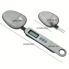 1pc Digital Spoon Scale With 2 Scoops Electronic Measuring Spoon