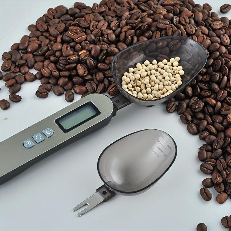1pc Digital Spoon Scale With 2 Scoops Electronic Measuring Spoon