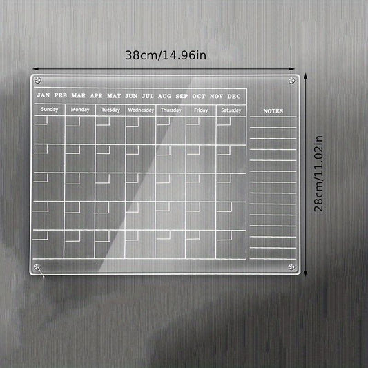 8pcs Magnetic Refrigerator Stickers Set with Acrylic Board and Pens