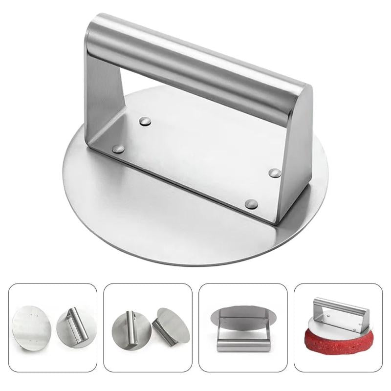 Stainless Steel Round Burger Smasher Kitchen Gadget