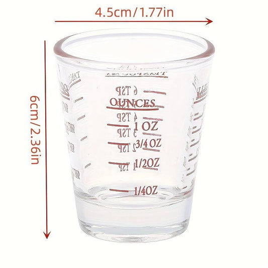 30ml 1oz Glass Measuring Cup With Scale Shot Glass Liquid Glass Ounce Cup