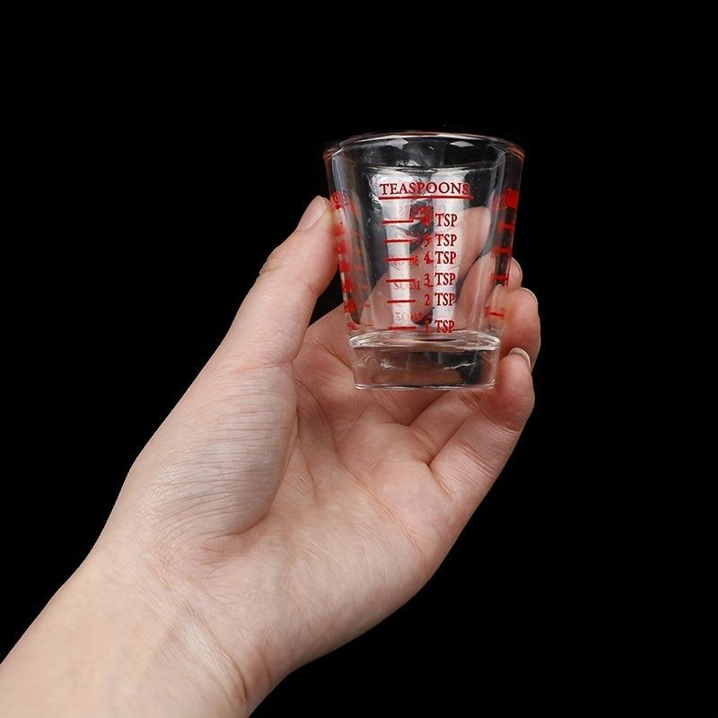 30ml 1oz Glass Measuring Cup With Scale Shot Glass Liquid Glass Ounce Cup