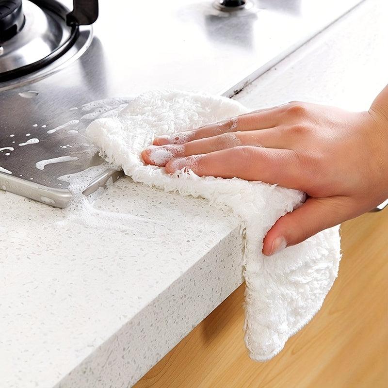 2pcs Scouring Pad Square Dish Cloths Cleaning Cloth Antibacterial Kitchen Stuff