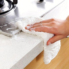 2pcs Scouring Pad Square Dish Cloths Cleaning Cloth Antibacterial Kitchen Stuff