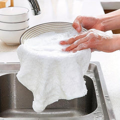 2pcs Scouring Pad Square Dish Cloths Cleaning Cloth Antibacterial Kitchen Stuff