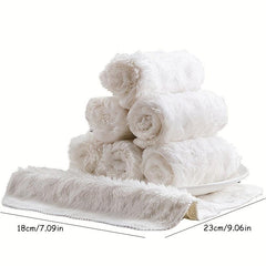 2pcs Scouring Pad Square Dish Cloths Cleaning Cloth Antibacterial Kitchen Stuff