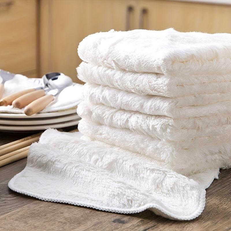 2pcs Scouring Pad Square Dish Cloths Cleaning Cloth Antibacterial Kitchen Stuff
