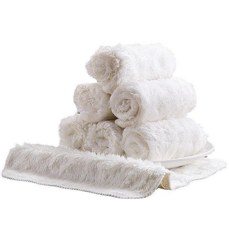 2pcs Scouring Pad Square Dish Cloths Cleaning Cloth Antibacterial Kitchen Stuff