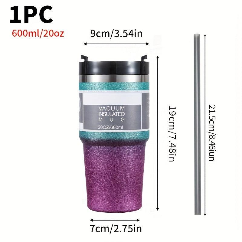 Insulated Stainless Steel Water Bottle Straw Leak Proof Lightweight