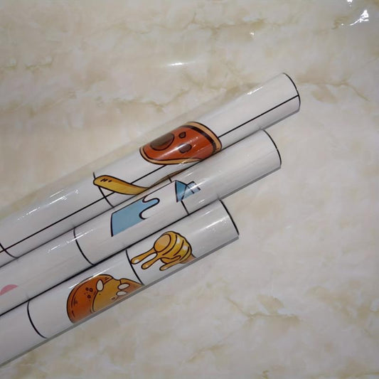 Paper Cartoon Self Adhesive Wallpaper For Kitchen Decor