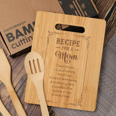 Engraved Bamboo Cutting Board for Mom
