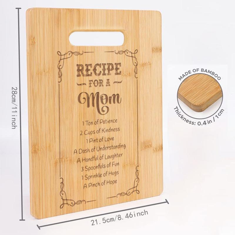 Engraved Bamboo Cutting Board for Mom