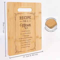 Engraved Bamboo Cutting Board for Mom