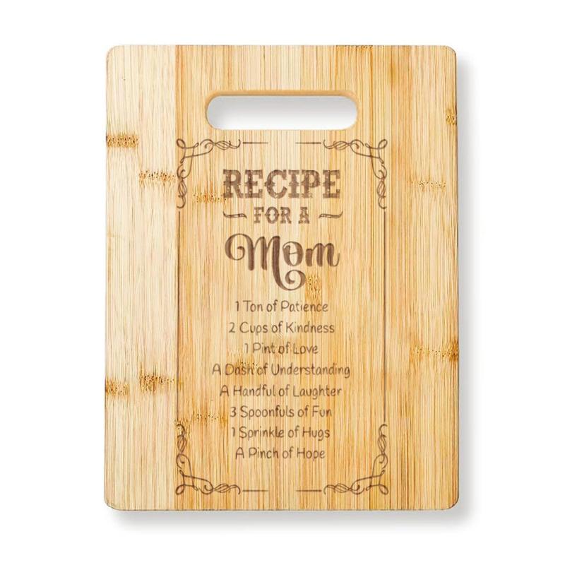 Engraved Bamboo Cutting Board for Mom