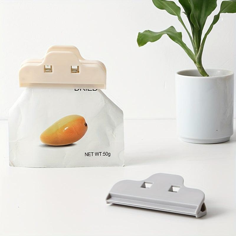 6pcs Food Bag Sealing Clip Large Snack Clip Food Plastic Bag Clip