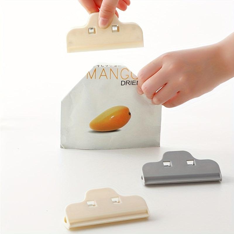 6pcs Food Bag Sealing Clip Large Snack Clip Food Plastic Bag Clip