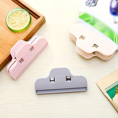 6pcs Food Bag Sealing Clip Large Snack Clip Food Plastic Bag Clip