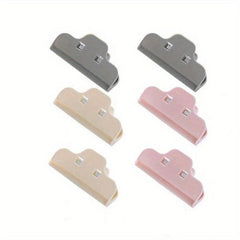 6pcs Food Bag Sealing Clip Large Snack Clip Food Plastic Bag Clip
