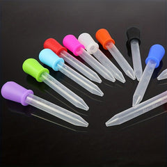 3pcs Silicone Straw Dropper 5ml for Children Anti-choke Feeding Medicine