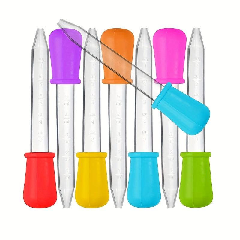 3pcs Silicone Straw Dropper 5ml for Children Anti-choke Feeding Medicine