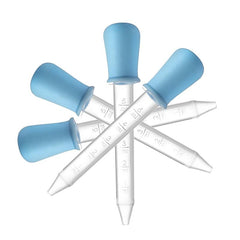 3pcs Silicone Straw Dropper 5ml for Children Anti-choke Feeding Medicine