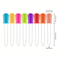 3pcs Silicone Straw Dropper 5ml for Children Anti-choke Feeding Medicine