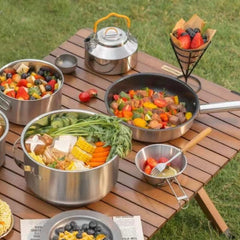 304 Stainless Steel Non Stick Frying Pan with Handle