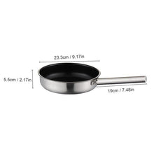 304 Stainless Steel Non Stick Frying Pan with Handle