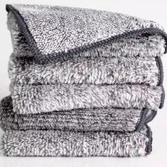 5pcs Bamboo Charcoal Dish Cloth Square Dish Towels