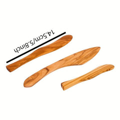 5pcs Butter Cheese Knives Wooden Spreaders Jam Sandwich Condiment Spatulas