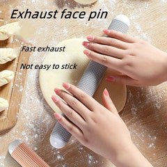 Silicone Rolling Pin for Pizza Pie Cookies Dumplings Noodles