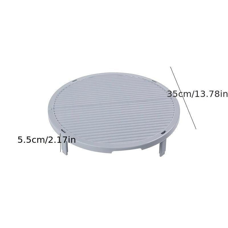 1pc Round Serving Tray Chinese Dumplings Mat Non Stick Sashimi Sushi Plates