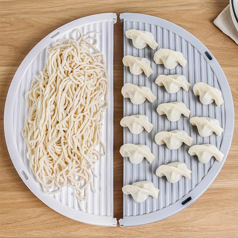 1pc Round Serving Tray Chinese Dumplings Mat Non Stick Sashimi Sushi Plates